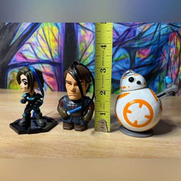Star Wars Custom Christmas Ornament Of 3, Mandalorian Cara Dune, BB-8 - Picture 11 of 11